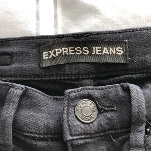 Express Black Ripped Jeans